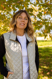 Chaqueta mujer SLX Sport Luxury acolchada delantera beige | Felpa interior