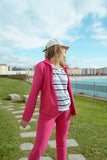 Chaqueta mujer SLX vivo dorado fucsia 4113