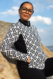 Chaqueta mujer SLX Geometria costadillos 4107 Negro - Puber Sports