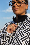 Chaqueta mujer SLX Geometria costadillos 4107 Negro - Puber Sports