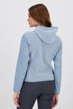 Forro polar mujer ICEPEAK Bradgate con capucha 54743 Celeste - Puber Sports