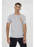 Camiseta Brave Soul TAKEAWAY Gris – 100% Algodón - Puber Sports