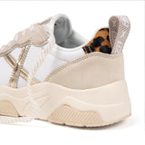 Zapatillas Munich WAVE 182 Blanco y Dorado – Mujer