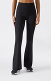 Malla Acampanada Mujer Champion Negro Cintura Alta – Legging Flare Deportivo y Moldeador - Puber Sports