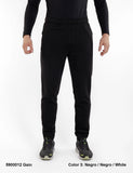 Pantalón Hombre Sphere BCN GAIN Gris y Negro – Cremallera y Puño Algodón