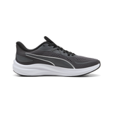 Zapatilla PUMA Skyrocket Lite 2 gris vista frontal en ángulo con malla perforada