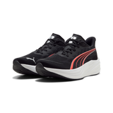 Zapatillas Puma DARTER PRO 2 312587-19 negras con detalles coral, vista frontal