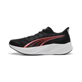 Zapatillas Puma DARTER PRO 2 312587-19 negras con detalles coral, vista lateral