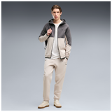 Hombre con sudadera PUMA TECH con cremallera SLIM 693951 Silver Frog, vista frontal
