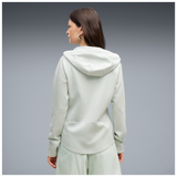 Mujer con sudadera PUMA TECH W FULL ZIP 694039 color 29 Mint, vista trasera