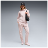 Detalle de la sudadera de mujer PUMA TECH W FULL ZIP 694039 color 49 Pink