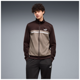 Conjunto Puma Poly Colorblock Suit marrón beige y negro 694348-33 sobre modelo