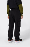 Pantalón niños Champion bolsillo CARGO y puño 307331 negro - Puber Sports