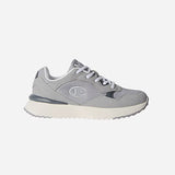 Zapatillas Champion Rn20 Low grises junior, par en vista tres cuartos