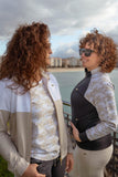 Chaqueta mujer SLX estampado Corales negro 4109 - Puber Sports