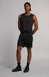 Short Hombre Champion Gym 18 cm Negro – Ligero, Transpirable y Funcional - Puber Sports