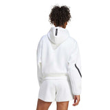 Sudadera mujer Adidas Z.N.E. Full-Zip Blanco | Tejido premium Zone