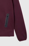 Sudadera mujer Champion interlock capucha y cremallera 118084 Granate - Puber Sports