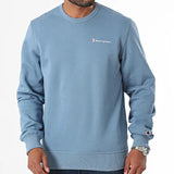 Sudadera Hombre Champion Cuello Redondo Azul – Abrigada, Cómoda y Deportiva