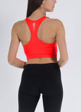 Top Champion BRA naranja flúor y negro talla S - Puber Sports