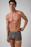 Bóxer Guess Joe Trunk caqui visto por detrás con cintura elástica con logo