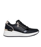 Zapatillas mujer cuña Skechers 2 - HIGH negro | Cómodas y Ligeras