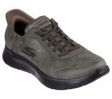 Zapatillas hombre Skechers SLIP-INS - Verde Kaki | Cómodas y Ligeras