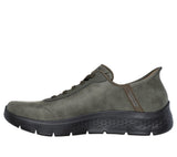 Zapatillas hombre Skechers SLIP-INS - Verde Kaki | Cómodas y Ligeras