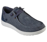 Zapatillas hombre Skechers lona Melson 66387 azul denim