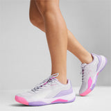 Zapatillas mujer padel Puma NOVA 01 Blanco lila | Cómodas y Ligeras