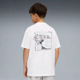 Camiseta niño Puma MID90S RELAXED crew 692119 Blanca - Puber Sports