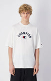 Camiseta Champion Icons logo bordado grande Blanco | Transpirable - Puber Sports