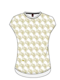 Camiseta mujer SLX estampado corales 6407 Beige - Puber Sports