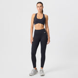 Malla GINADAN Forever leggings pocket Vientre plano 200573 002 negro - Puber Sports