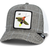Gorra Trucker Goorin Bros Luciérnaga Lit Firefly – Cuadros Gris y Negro · The Farm