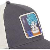 Gorra Trucker Capslab Vegito Super Saiyan Blue Dragon Ball DBS4 FUS – Negra y Blanca