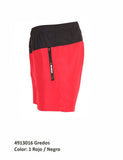 Short Running Hombre BCN Sphere GREDOS – Negro y Rojo · Malla Interior - Puber Sports