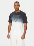 Camiseta Guess SLUG JBLK Negro – estampado Pecho Algodón Hombre - Puber Sports