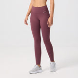 Malla Legging Ginadan Madonna Vientre Plano – Rojo Vino - Puber Sports
