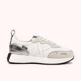 Zapatillas mujer Munich XEMINE 102 Blanco y plata - Puber Sports