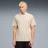 Polo Puma Hombre 692069 87 Beige Rayas – Polo Deportivo Lifestyle - Puber Sports