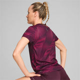 Camiseta mujer running Puma RUN FAVORITE AOP TEE 524230 granate - Puber Sports