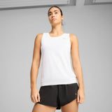 Camiseta Puma mujer RUN Tirantes 02 Blanco | Transpirable