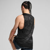 Camiseta hombre running Puma AOP Tirantes 01 negro | Transpirable