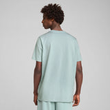 Camiseta hombre Puma Básica logo pequeño bordado 67 Verde Moderno | Transpirable