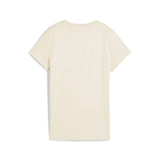 Camiseta mujer Puma ELEVATED logo bordado 685016 99 Beige - Puber Sports