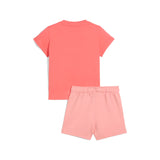 Conjunto niña Puma Minicats Camiseta + short 24 Melocoton | Transpirable - Puber Sports