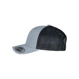Gorra Trucker Flexfit Retro 2 Tonos Heather y Negro – Ajuste Flexfit