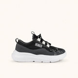Zapatillas Munich Takao Kid barefoot negras de niño, par en vista tres cuartos