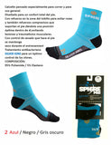 Calcetines Técnicos BCN ODD – Azul y Gris · Antibacterianos y Secado Rápido - Puber Sports